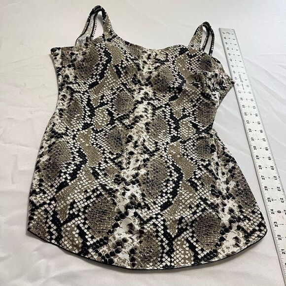 Shore Shapes Snake Print One Piece Bathing Suit Swimsuit Swimdress Plus Size 18 - Picture 2 of 7